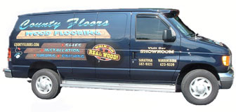 County Floors delivery van